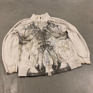 y2k skull affliction style jacket